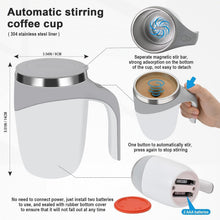 Load image into Gallery viewer, Self Stirring Magnetic Coffee Mug | Automatic Self Stirring Coffee Mug with Stainless Steel Inner | Automatic Stirring Mug for Coffee, Milk, Cocoa &amp; Drinks
