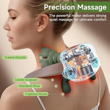 Load image into Gallery viewer, Heated Massager, Wireless Portable Neck and Back Massager, Electric Deep Tissue 4D Kneading Massage, Simulated Human Hand Design for Pain Relief and Muscle Relax
