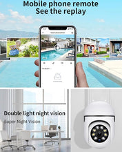 Load image into Gallery viewer, 1080p V380 Pro App 360 Degree Watch Live Streaming | Smart Wi-fi Wireless CCTV Security Camera Light Vision, Remote Indoor Mini Dome

