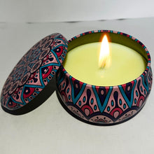 Load image into Gallery viewer, Aromatherapy Candles in Eco Friendly Printed Tin
