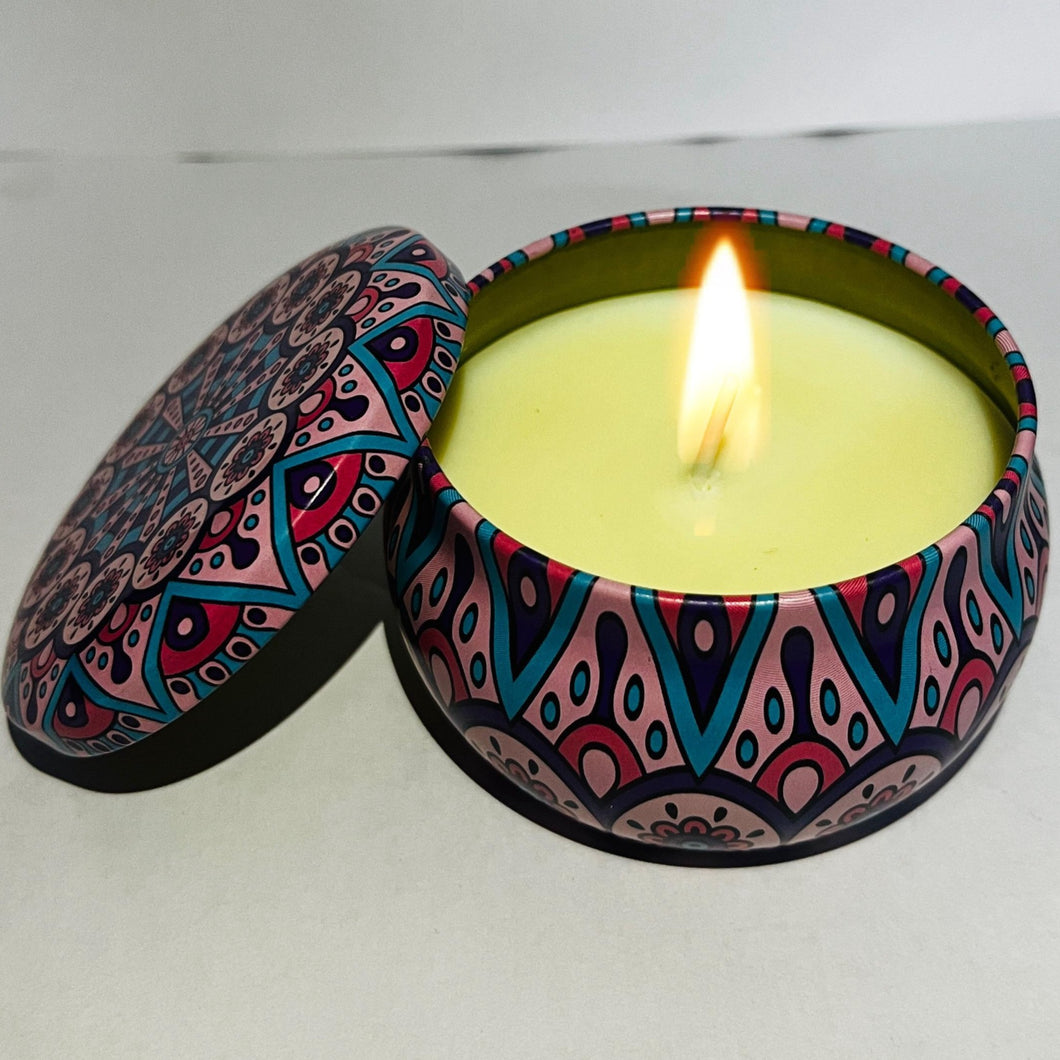 Aromatherapy Candles in Eco Friendly Printed Tin