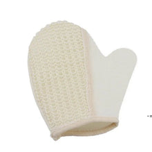 Load image into Gallery viewer, Bath sponge  Glove with Terry Towel Exfoliating Back Brush Shower Gloves
