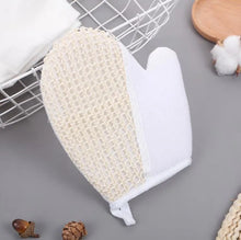Load image into Gallery viewer, Bath sponge  Glove with Terry Towel Exfoliating Back Brush Shower Gloves
