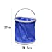 Load image into Gallery viewer, Portable Foldable Water Pail Metal Foldaway Bucket For Outdoor Camping/Car Washing/Fishing
