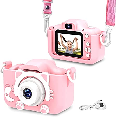 CADDLE & TOES Kids Camera Toys for 3-12 Year Old Boys/Girls, Kids Digital Camera for Toddler with 1080P Video, Chritmas Birthday Festival Gifts for Kids,Camera for Kids