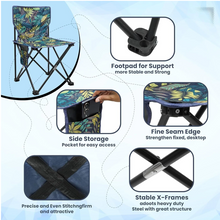 Load image into Gallery viewer, Folding Camping Chairs,Outdoor chair ,Beach Chair for Camping,Fishing Chair (Multicolor)
