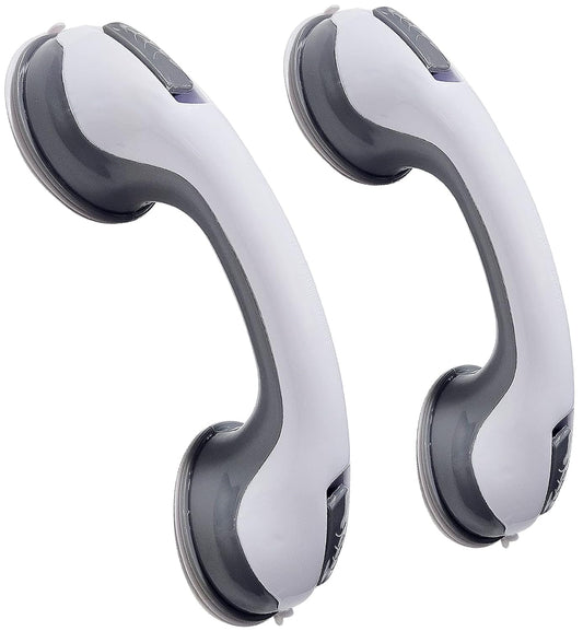 12' Portable Grab Bars for Bathroom,Ultra Grip Dual Locking Shower Handles for Elderly,Safety Suction Grab Bars for Shower,Balance Assit Hand Rail