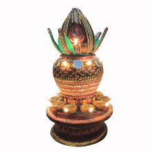 Load image into Gallery viewer, Kalash Design Festival Diya Light Decorative Lamp Electric Deep | 16 LED's | Revolving Lamp
