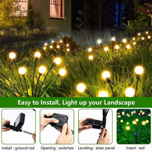 Load image into Gallery viewer, Plastic 2 Pack Solar Firefly For Garden,16 Led Bulb

