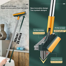 Load image into Gallery viewer, Bathroom Cleaning Brush with Wiper Upgraded 3 in 1 Tiles Cleaning Brush Bathroom Brush with Long Handle 180° Rotate Bathroom Floor Cleaning Brush Bathroom Cleaning Accessories
