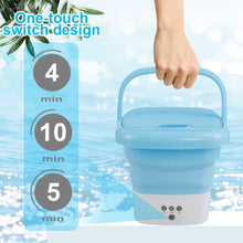 Load image into Gallery viewer, Mini Foldable Washer and Spin Dryer Small Foldable Bucket Washer
