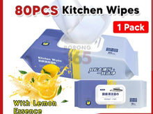 Load image into Gallery viewer, Kitchen Wet Wipes 80 pc
