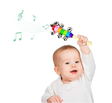 Load image into Gallery viewer, Wooden Rattle With Gungroos Bell
