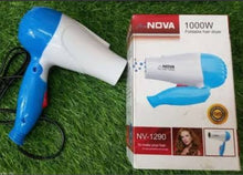 Load image into Gallery viewer, NOVA 1000w Foldable hair dryer
