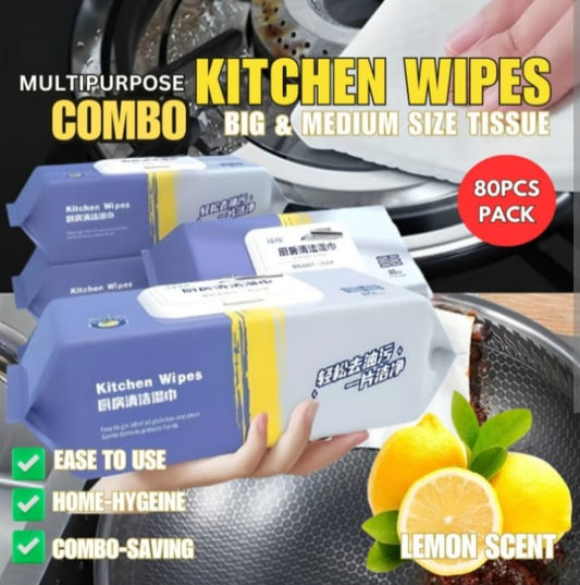 Kitchen Wet Wipes 80 Pieces