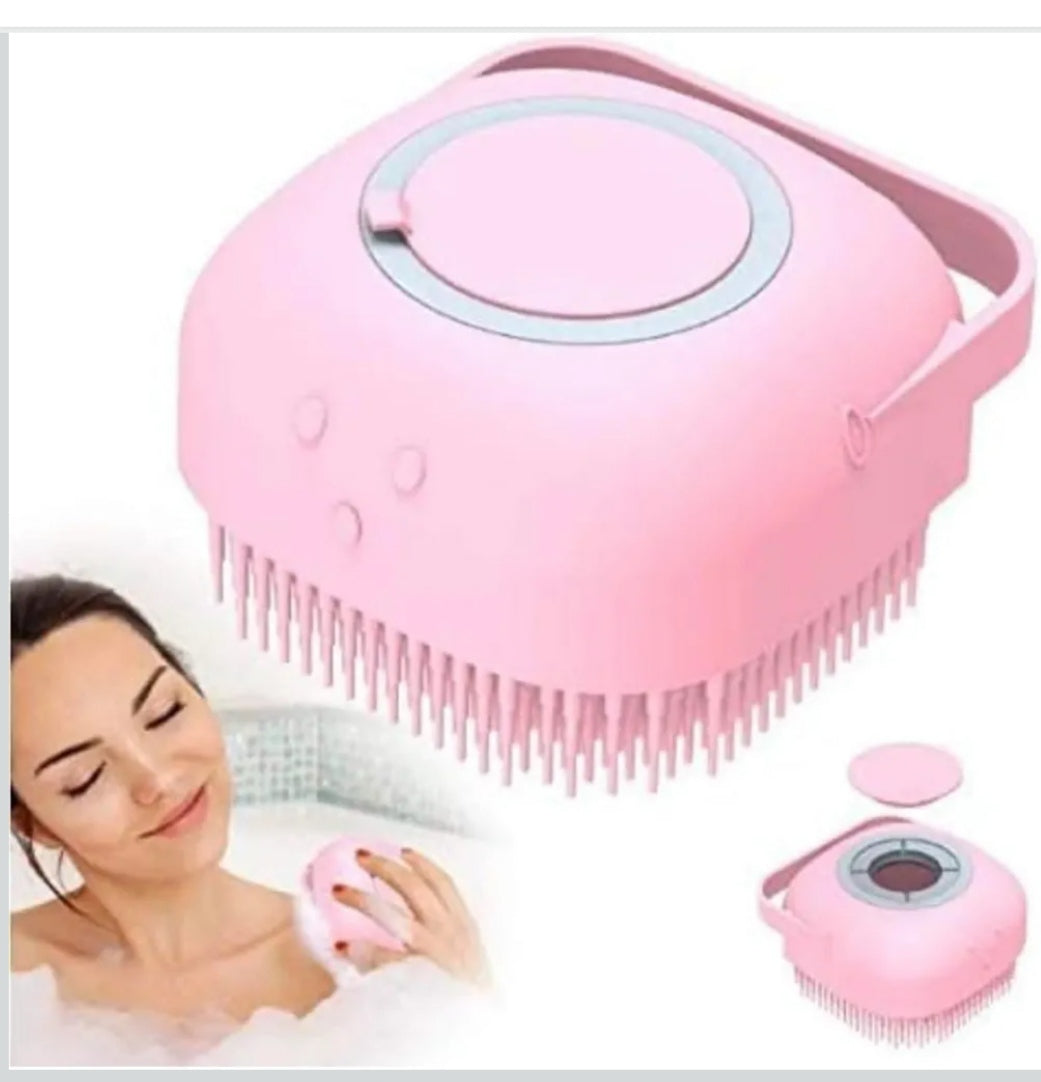 Body Scrubber with Soap Dispenser Brush, Silicone Exfoliating Brushes, Soft Body Exfoliator, Bath Loofah for Babies, Kids, Women, Men and Pets - Pack