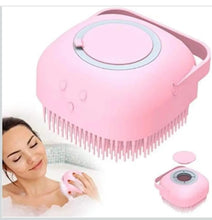 Load image into Gallery viewer, Body Scrubber with Soap Dispenser Brush, Silicone Exfoliating Brushes, Soft Body Exfoliator, Bath Loofah for Babies, Kids, Women, Men and Pets (Multicolor) - Pack of 1
