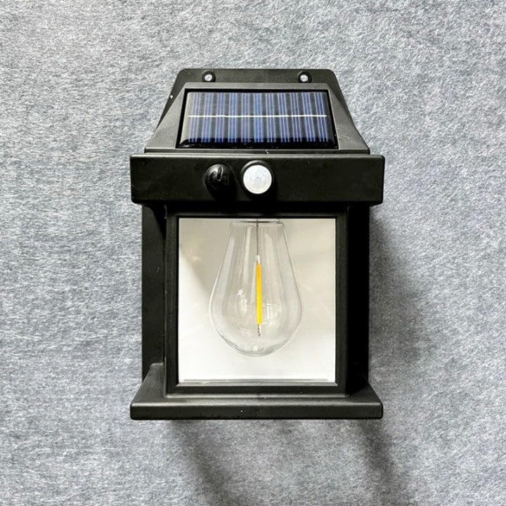 Solar Tungsten Wall Light 2023 New Wireless Dusk to Dawn Motion Sensor LED Wall Sconce IP65 Waterproofs Solar Securitys Light Exterior Wall Mount Lighting for Patio Yard Battery Lights with