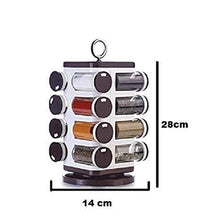 Load image into Gallery viewer, Ganesh Multipurpose Revolving Spice Rack With 16 Pcs Dispenser each 100 ml Plastic Spice ABS Material 1 Piece Spice Set 1 Piece Spice Set (Plastic)

