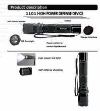 Load image into Gallery viewer, Electric Shocker Self-defense Electric Shock LED Flashlight
