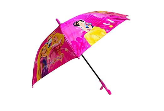 Polyester Portable and Unique Design Cartoon Printed Folding Sun Protection Umbrella with Whistle