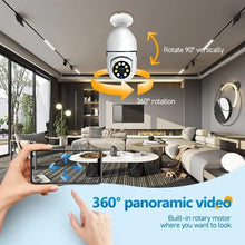 Load image into Gallery viewer, Wi-Fi CCTV Camera V380 Pro | Indoor 360° Smart Home Security Camera Light Vision 24x7 Continuous Recording with Motion Sensor LED Lights
