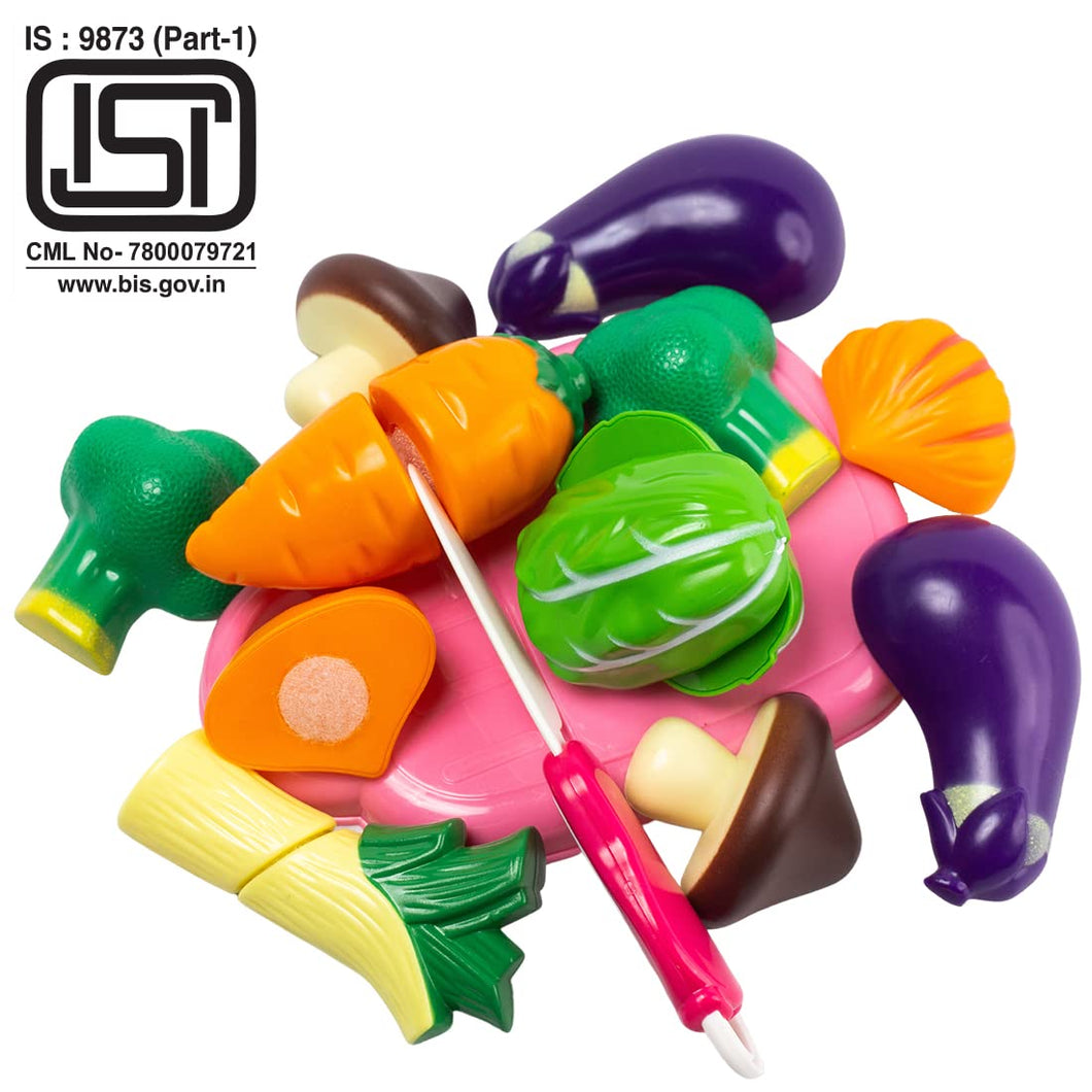Vegetables Toys for Kids Pretend Play Kitchen Toys Play Food Toys Sliceable 9Pcs for 3+ Years Boys, Girls, Kids