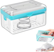 Load image into Gallery viewer, Portable Laundry Rolling Soap Box Easy Cloth Washing Soap Roller, Plastic Dispenser Case with Lid Having Roller(Pack of 1)
