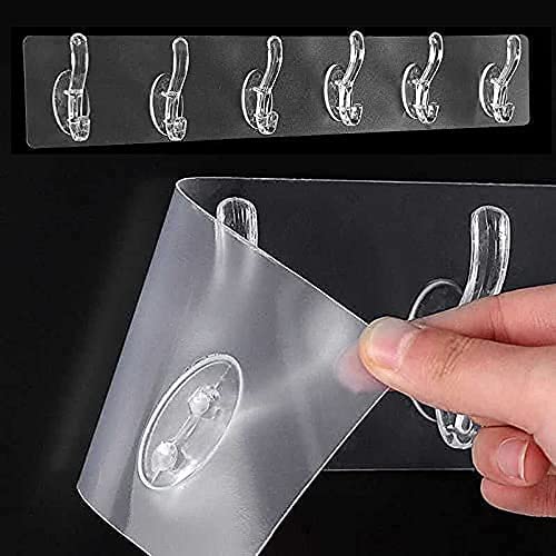 6 Hook Transparent Sticker Plate