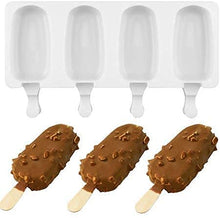 Load image into Gallery viewer, Silicone Homemade Popsicle Frozen Ice Cream Mold or Kulfi Mold (RANDOM DESIGN)
