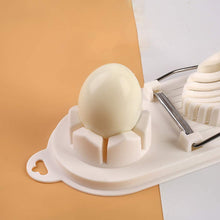 Load image into Gallery viewer, 2 in 1 Boiled Egg Slicer/Cutter - White Color
