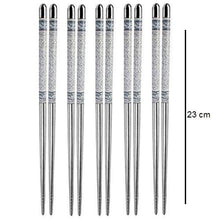 Load image into Gallery viewer, Stainless Steel Chopsticks 5 Pairs Pack- Random Design
