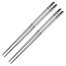 Load image into Gallery viewer, Stainless Steel Chopsticks 5 Pairs Pack- Random Design
