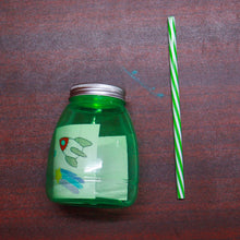 Load image into Gallery viewer, Mini Plastic Container with Plastic Straw - Random Colors
