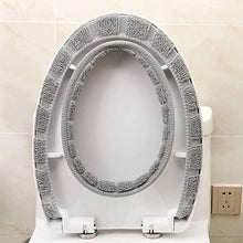 Load image into Gallery viewer, Washable Soft Warmer Toilet Seat Cover (Random Color)
