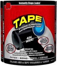 Load image into Gallery viewer, Waterproof Flex Tape,Seal Repair Tape, Super Strong Adhesive Sealant Tape to Stop Leakage of Kitchen Sink/toilet Tub, leak stop, stop leak tape, Black...
