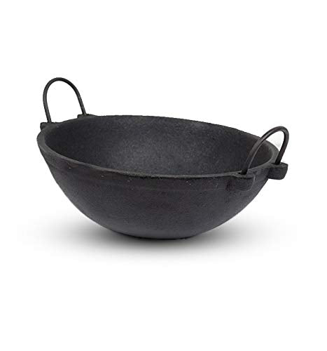 Pre seasoned Traditional Cast Iron Kadai