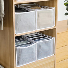 Load image into Gallery viewer, 7 Compartment Transparent Clothes Storage Organiser
