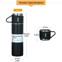Load image into Gallery viewer, Stainless Steel Vacuum Flask Set 500ML
