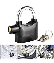 Load image into Gallery viewer, Anti-Theft Motion Sensor Security Padlock Siren Alarm Lock for Motor, Bikes, Home (Multi-Colour, King Size)

