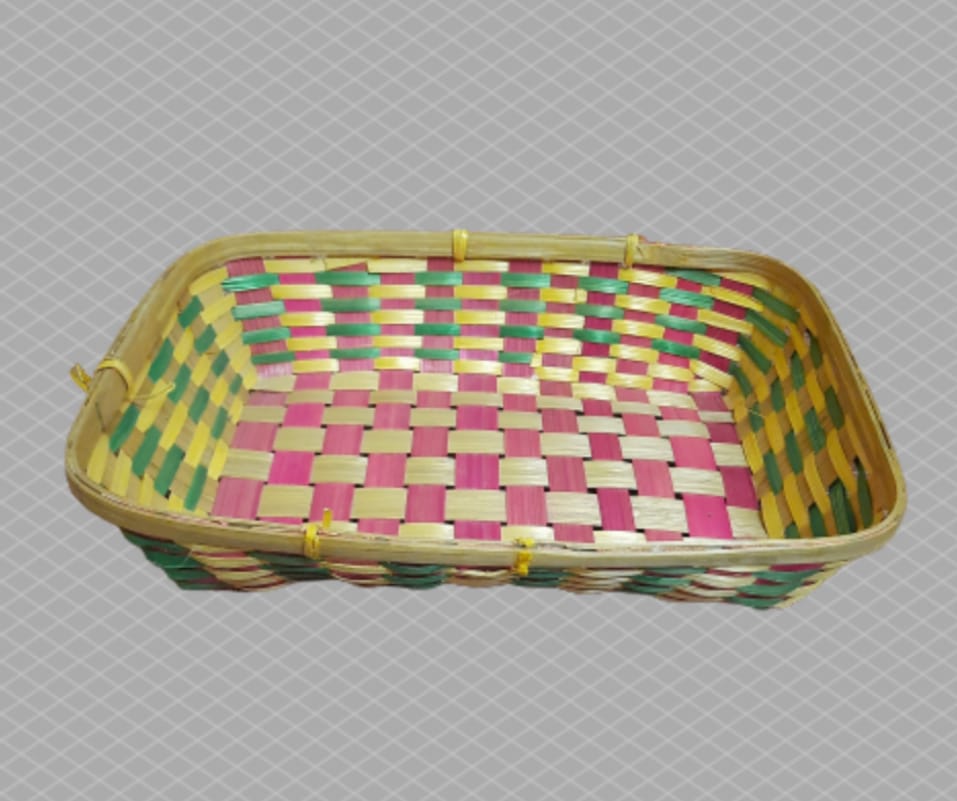 Natural Coloured Eco-Friendly - Bamboo Basket | Bread Basket | Vegetable Basket | Fruit Basket