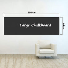 Load image into Gallery viewer, Black Board (45x200cm) Wall Sticker Removable Decal Chalkboard with 5 Chalks
