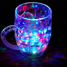 Load image into Gallery viewer, Light Changing led Mug, Magic Mug, Sparkling LED Light, 7 Rainbow Color , 250 ml Transparent (Pack of 1)
