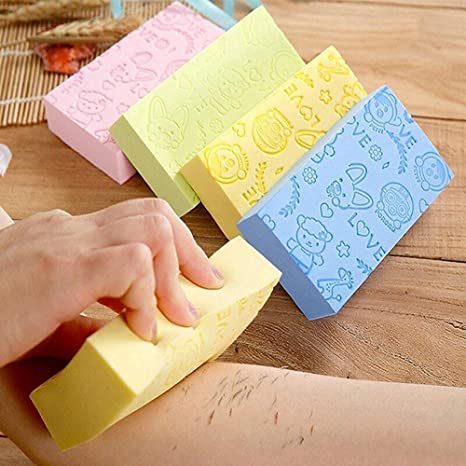 Ultra Soft Exfoliating Sponge | Asian Bath Sponge For Shower | Japanese Spa Cellulite Massager | Dead Skin Remover Sponge For Body | Face Scrubber for Women and Men (sponge)
