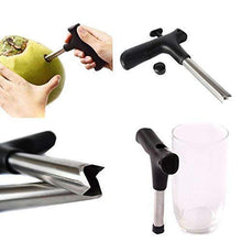 Load image into Gallery viewer, Coconut Opener Stainless Steel Drill Cutter with Cleaner Stick Coconut Tool Easy to use
