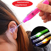 Load image into Gallery viewer, LED Flashlight Earpick for Ear wax remover and cleaner, Ear cleaning tools for kids and adults (Pack of-2, Multicolor)
