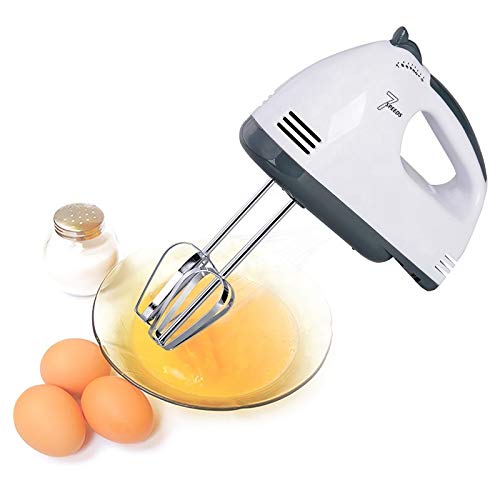 Hand Mixer Electric Whisk, Includes Chrome Beaters, Dough Hooks, 5 Speeds, (Peak Power 250 W)