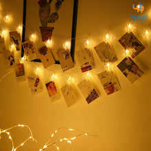 Load image into Gallery viewer, Heart Shape Photo Clip LED Light 16 Lamps
