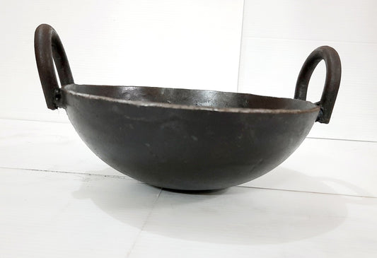 Pure Heavy Weight Iron Kadai -8 Inch
