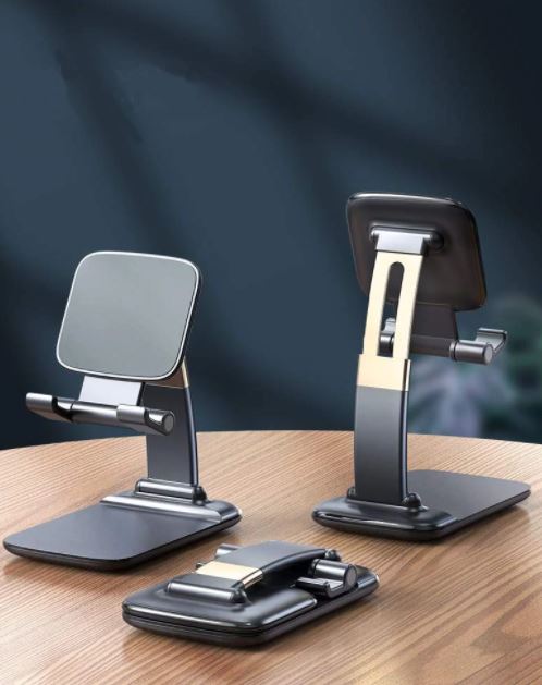 Mobile Holder for Table, Foldable Universal Mobile Stand for Desk with Adjustable Height & Angle